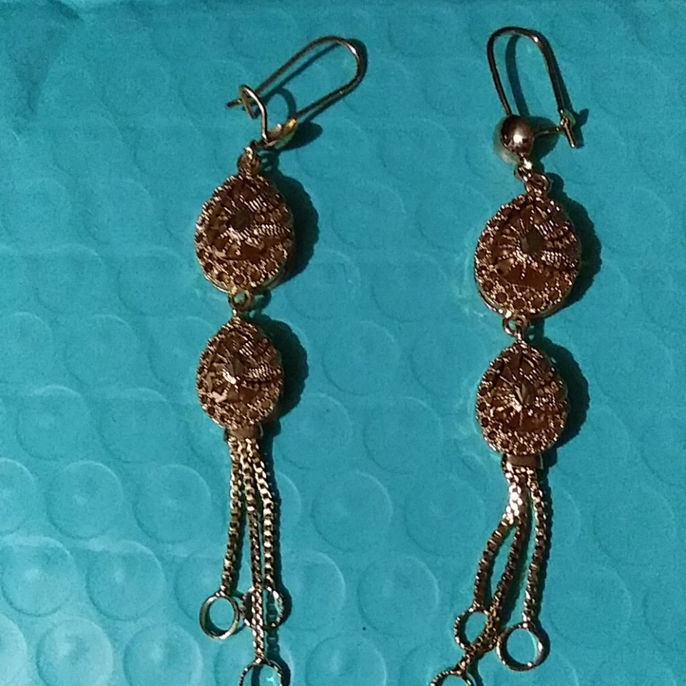 Aretes oro laminado